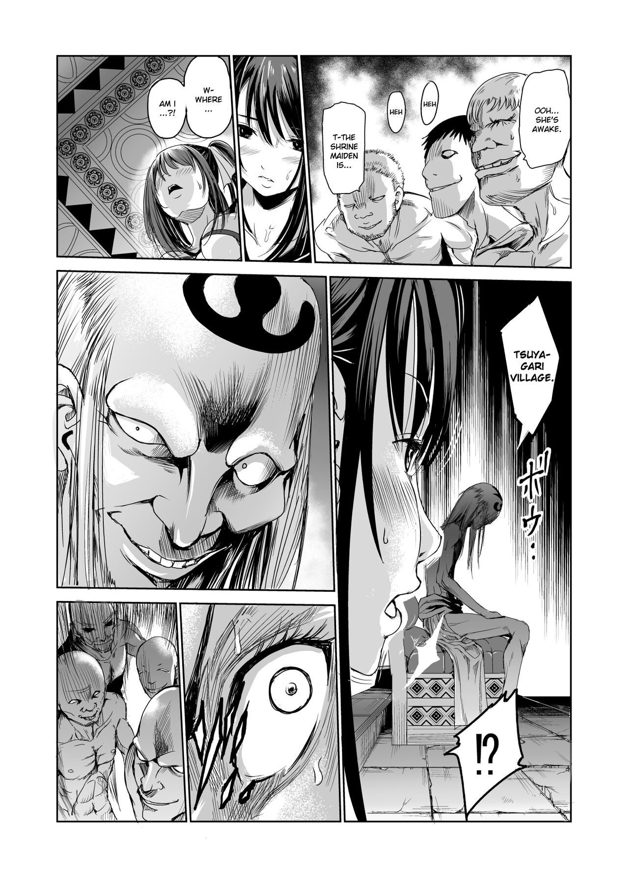 Tsuyagari Mura 1 -Kareshi wo Mamoru Tame Hikyou no Mura de Kyousei Gohoushi & NTR Sex- page 12