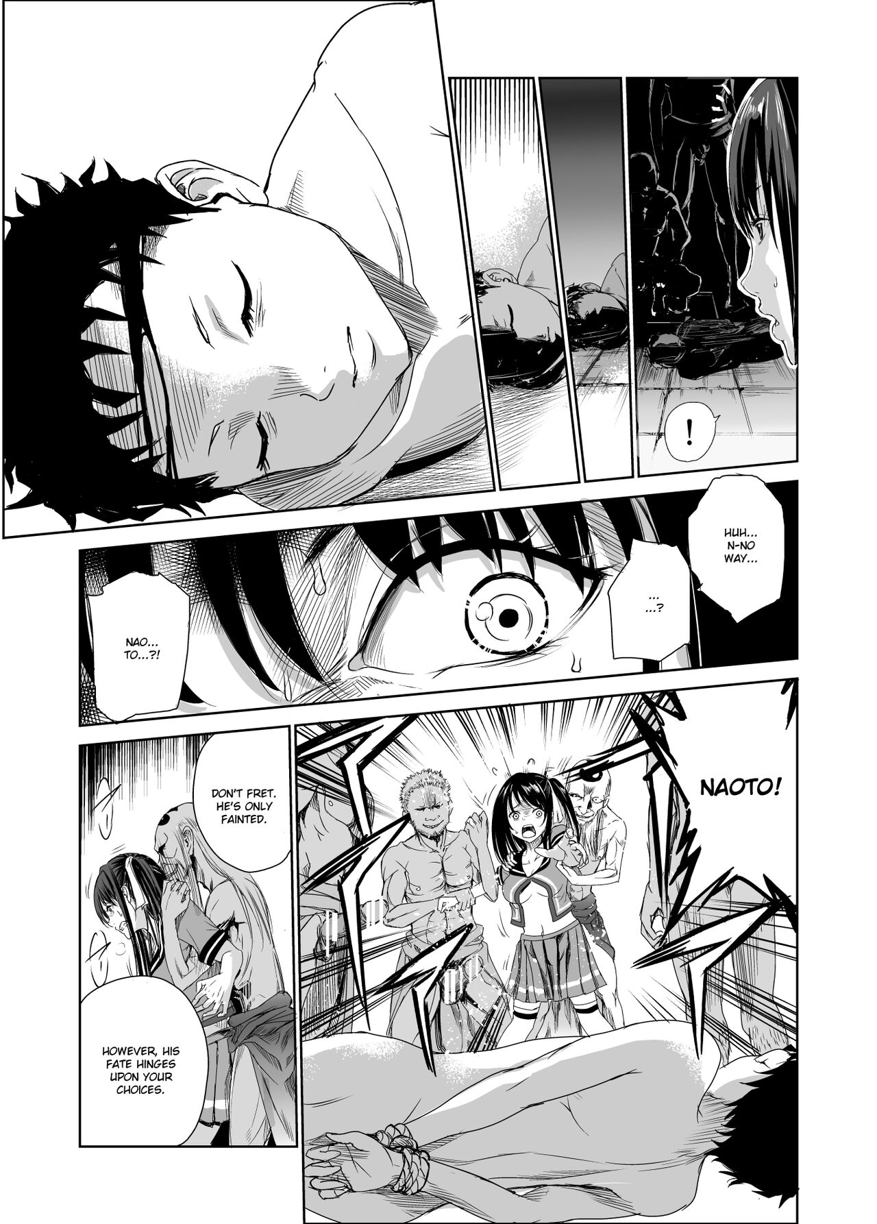 Tsuyagari Mura 1 -Kareshi wo Mamoru Tame Hikyou no Mura de Kyousei Gohoushi & NTR Sex- page 14