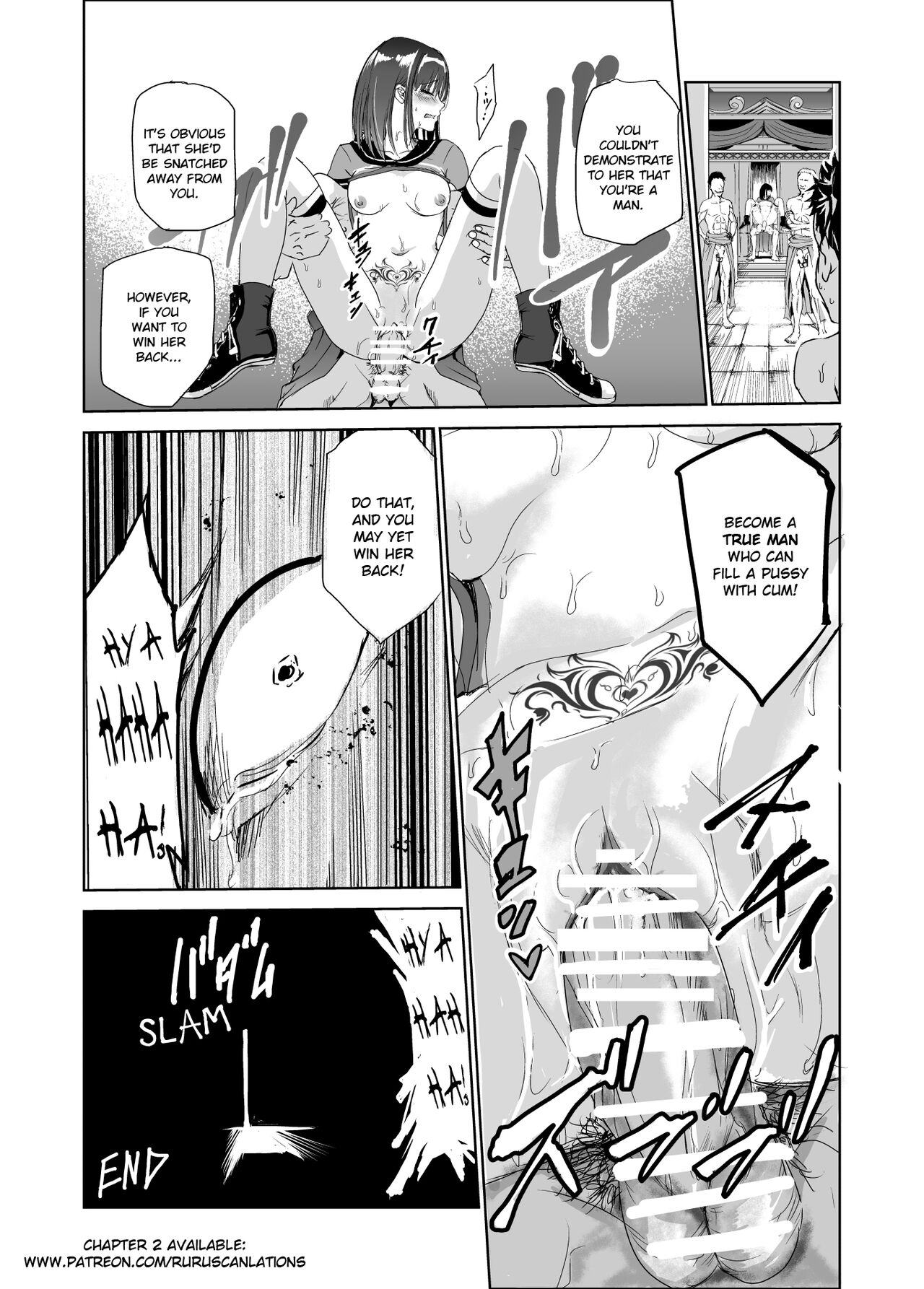 Tsuyagari Mura 1 -Kareshi wo Mamoru Tame Hikyou no Mura de Kyousei Gohoushi & NTR Sex- page 44