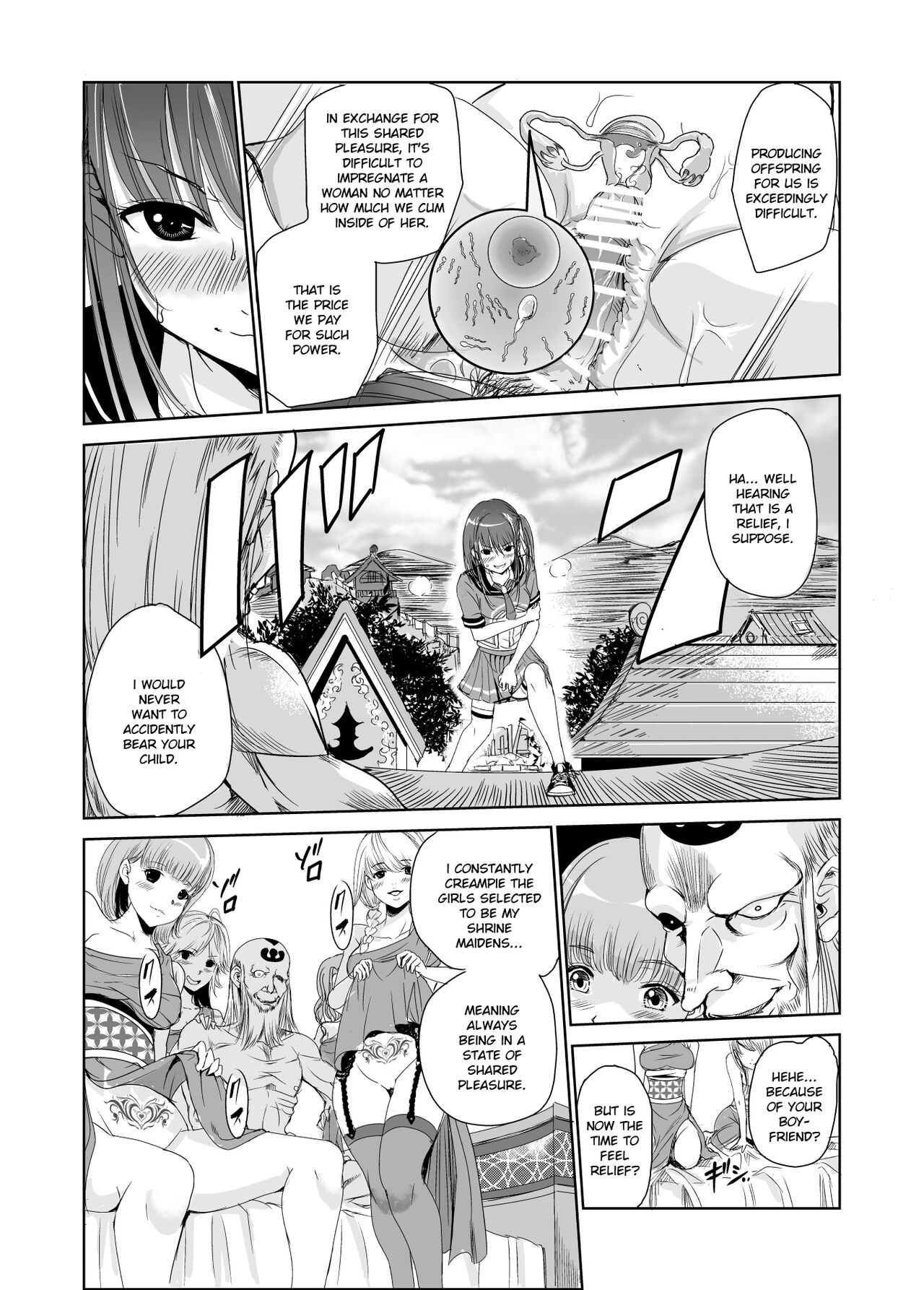 Tsuyagari Mura 2 ~Kareshi o Mamoru Tame Hikyou no Mura de Kyousei Gohoushi & NTR Sex~ page 19