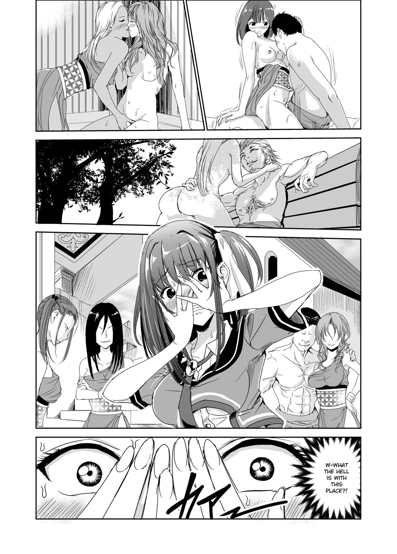 Tsuyagari Mura 2 ~Kareshi o Mamoru Tame Hikyou no Mura de Kyousei Gohoushi & NTR Sex~ page 7