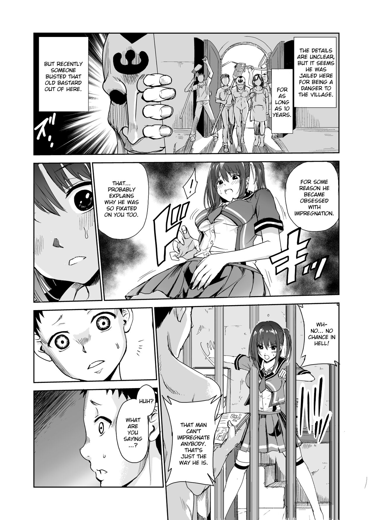 Tsuyagari Mura 3 ~Kareshi o Mamoru Tame Hikyou no Mura de Kyousei Gohoushi & NTR Sex~ page 9