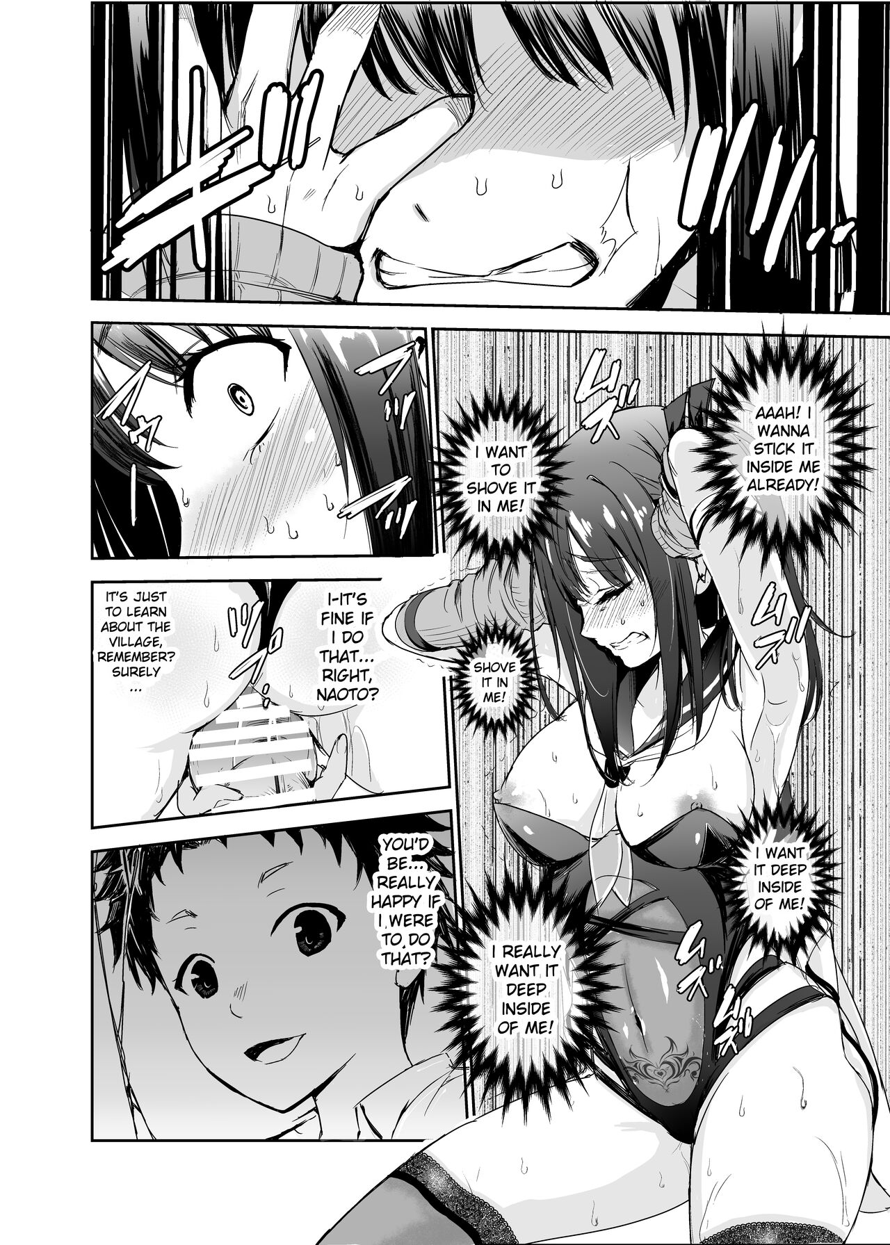 Tsuyagari Mura 5 ~Kareshi o Mamoru Tame Hikyou no Mura de Kyousei Gohoushi & NTR Sex~ page 29