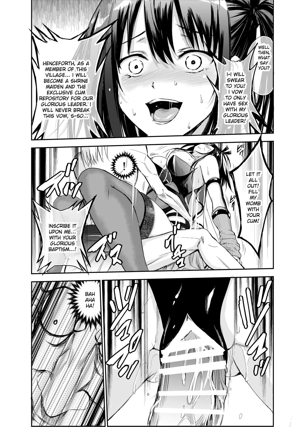 Tsuyagari Mura 5 ~Kareshi o Mamoru Tame Hikyou no Mura de Kyousei Gohoushi & NTR Sex~ page 39