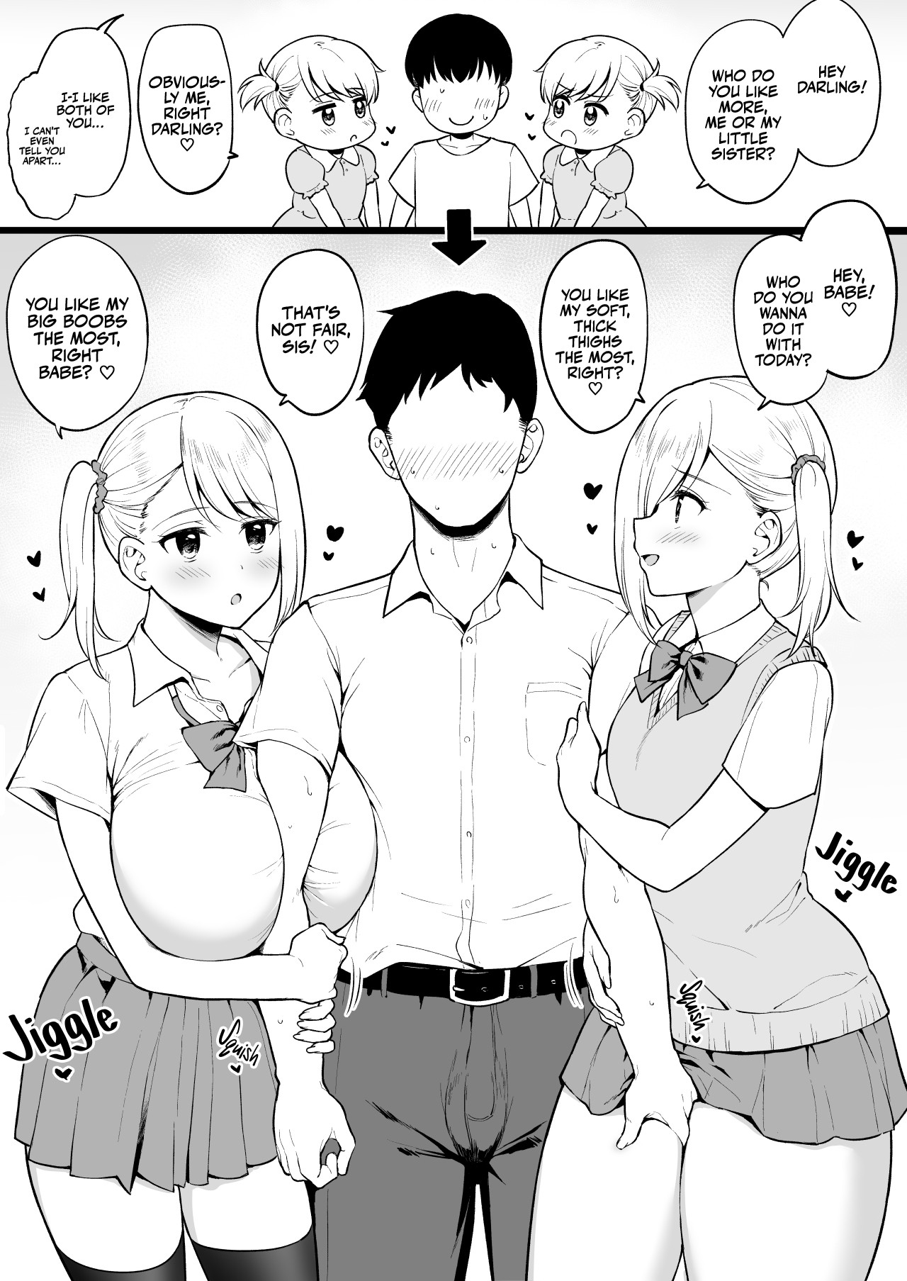 Twin Childhood Friends with Identical Faces but Opposite Body Types page 2