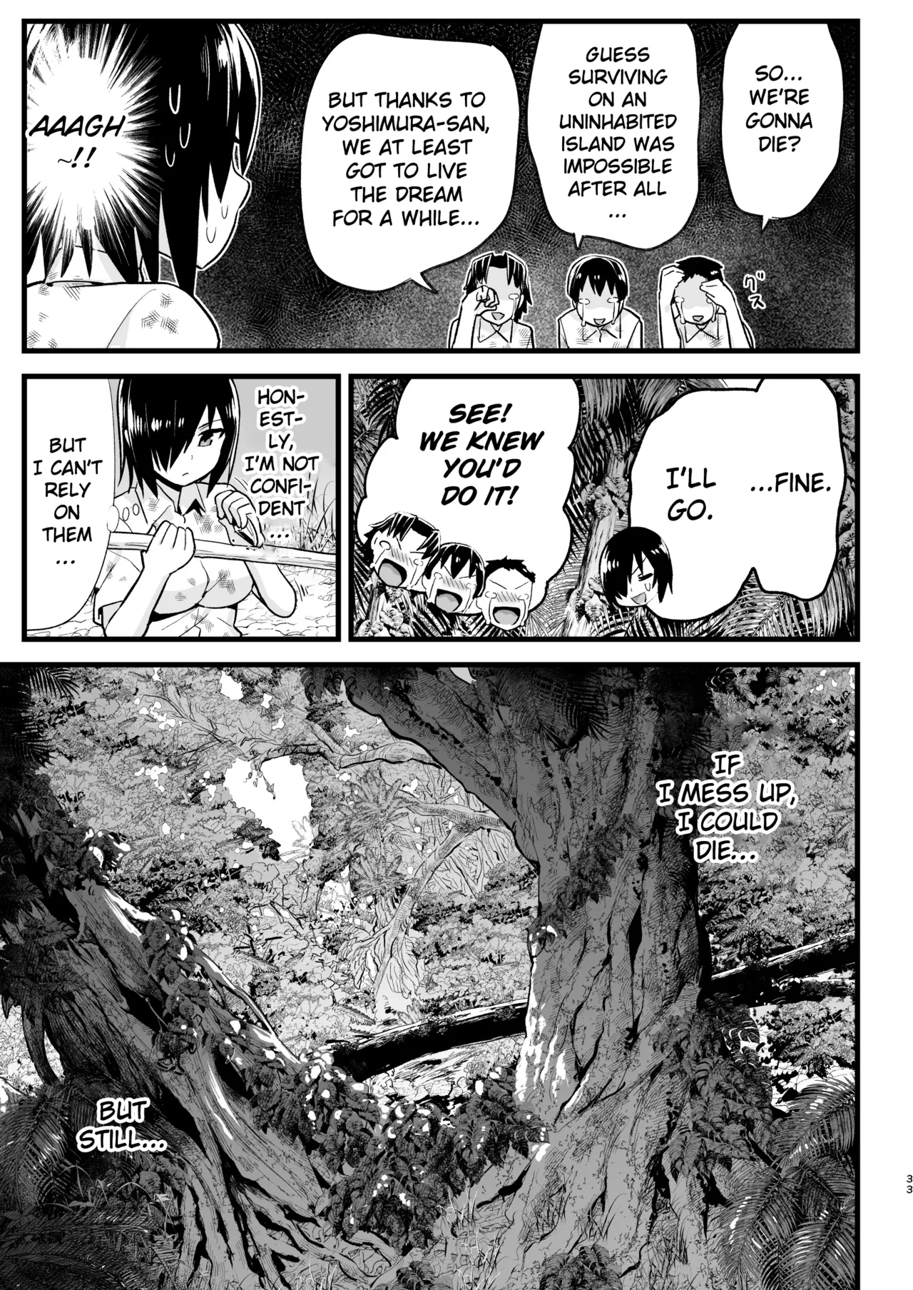 Uninhabited Island Girl Gets Covered in Mud and Fucked!: Ms. Yoshimura’s So Easy. Volume 6 page 32