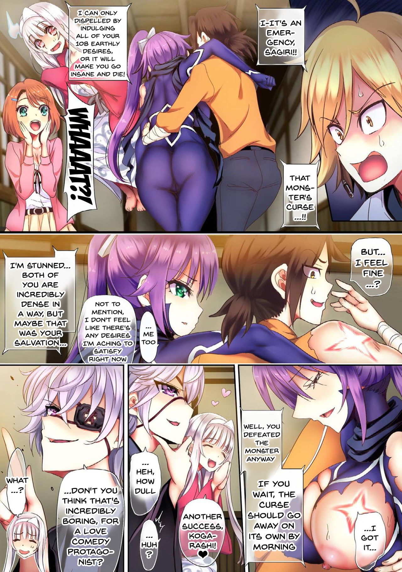 Unless This Harem Protagonist Can Cum 100 Times He Won't Be Able To Stop Being Hard!! page 4