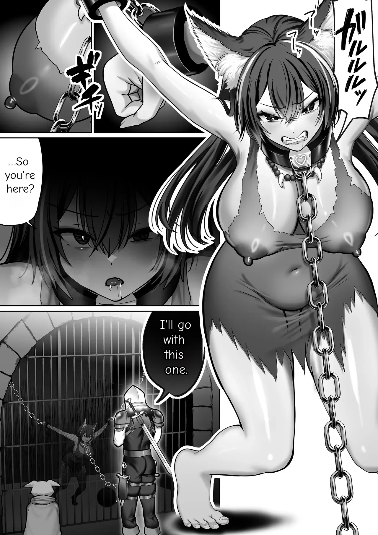 Until the Big-Breasted Wolf Girl Starts Moving Her Hips on Her Own page 3
