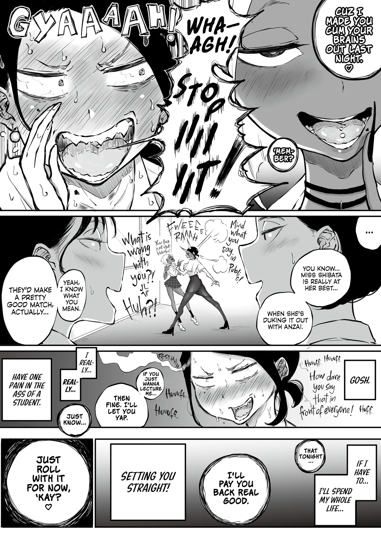 Uptight Teacher Meets Gyaru Slut page 135