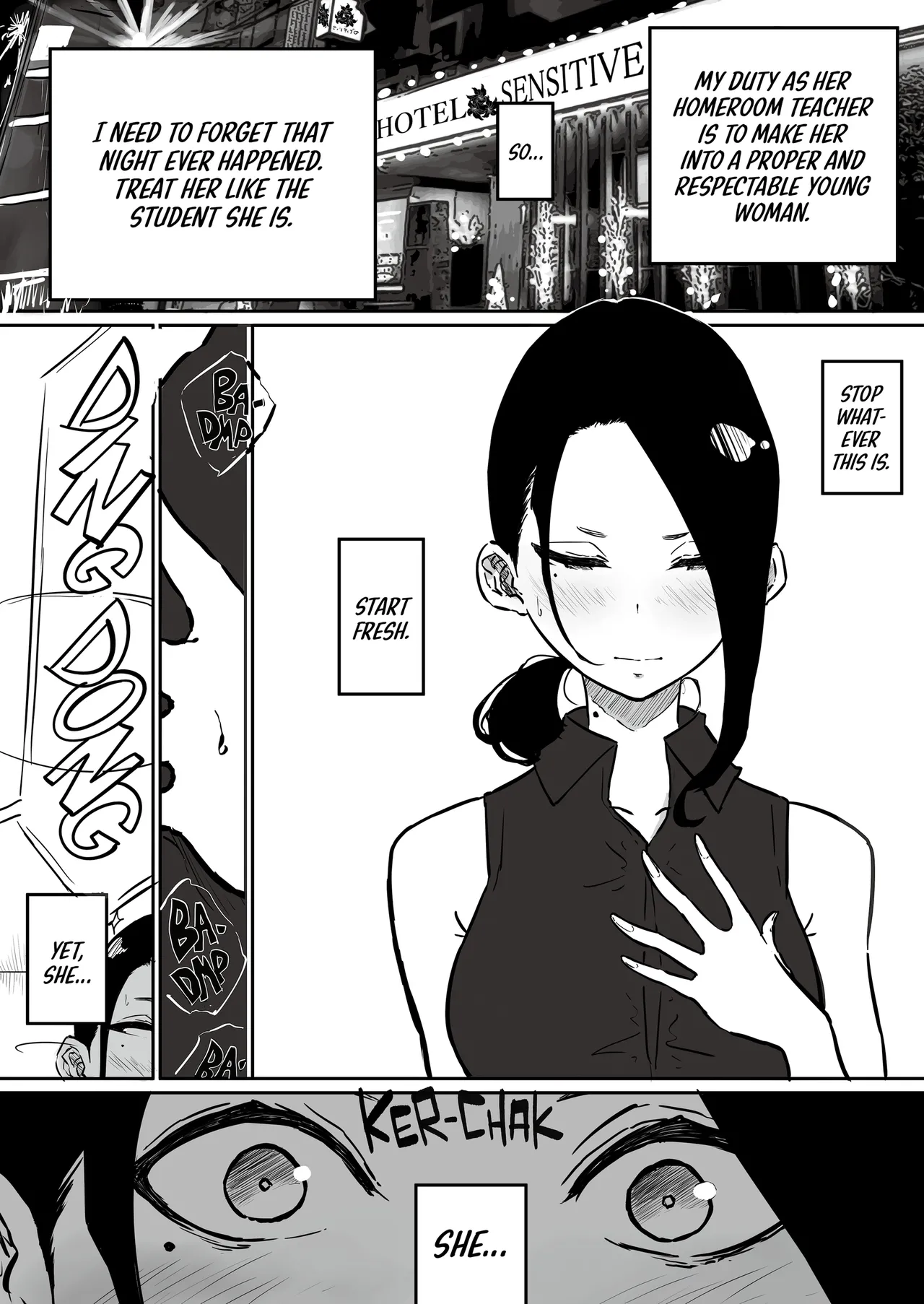 Uptight Teacher Meets Gyaru Slut page 32