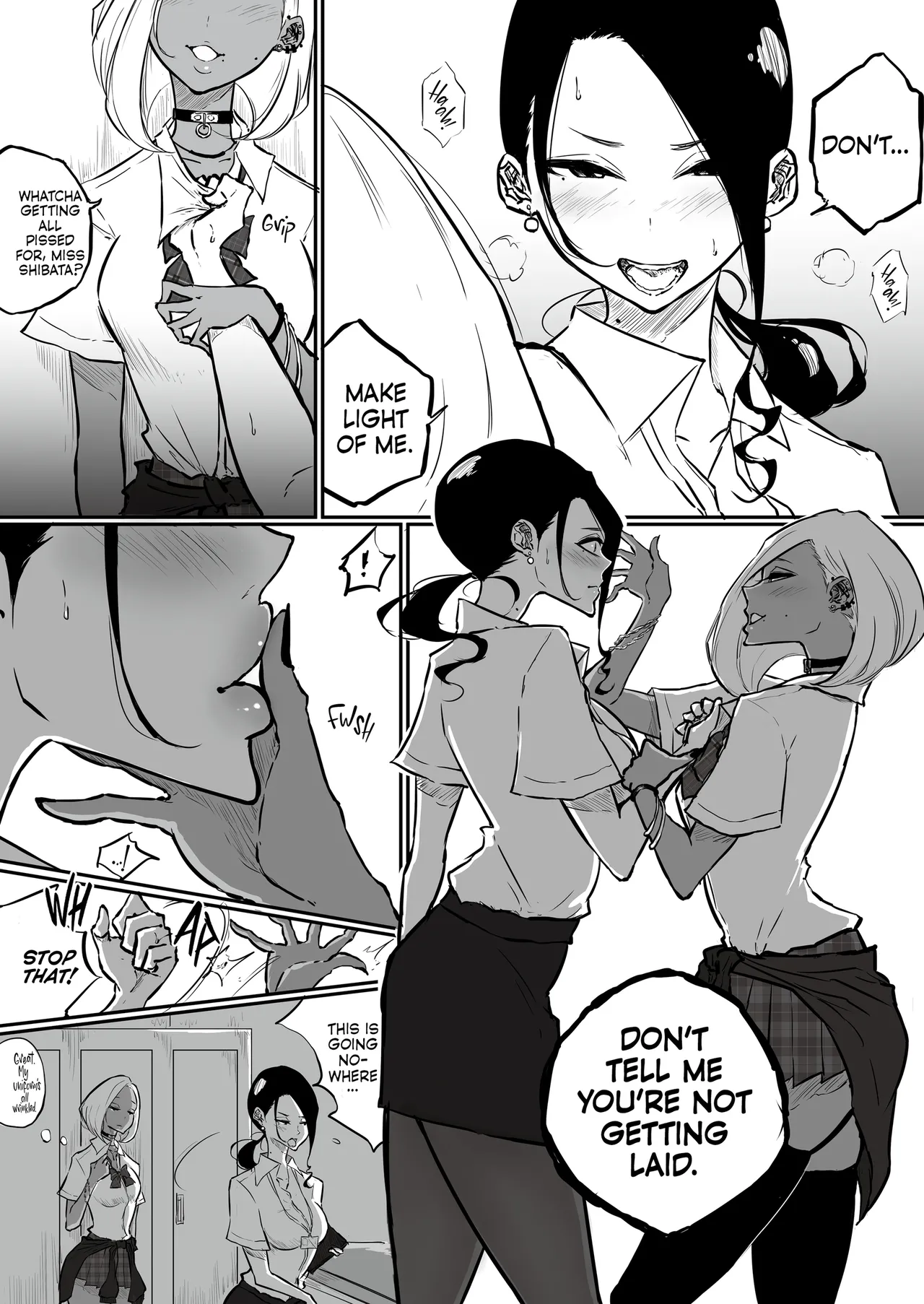 Uptight Teacher Meets Gyaru Slut page 5