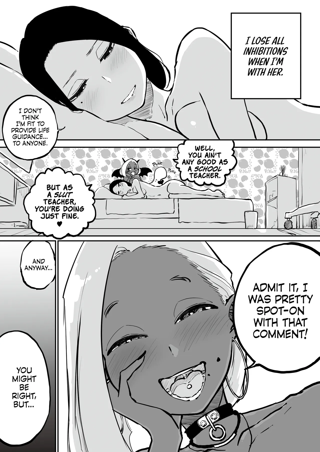 Uptight Teacher Meets Gyaru Slut page 64