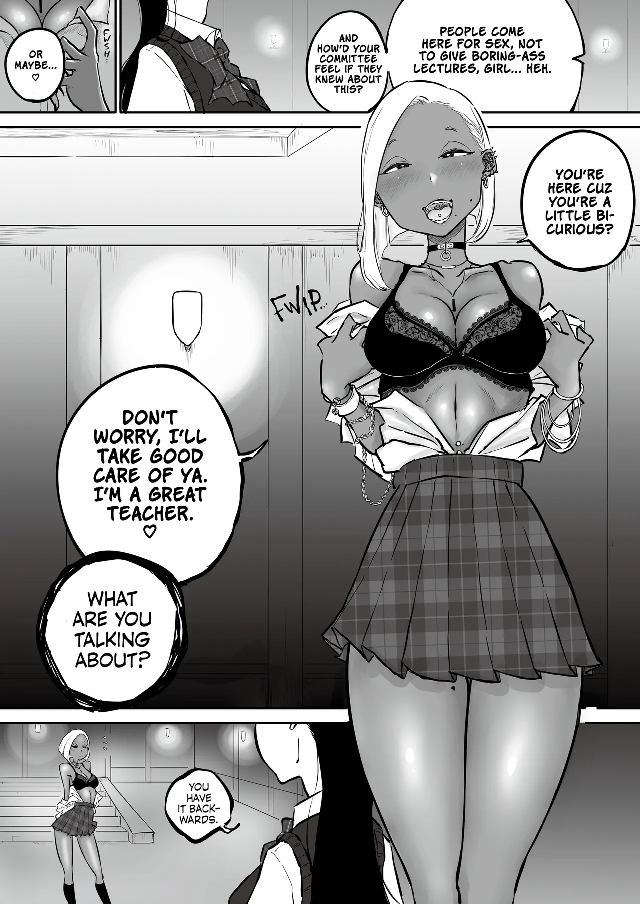 Uptight Teacher Meets Gyaru Slut page 77