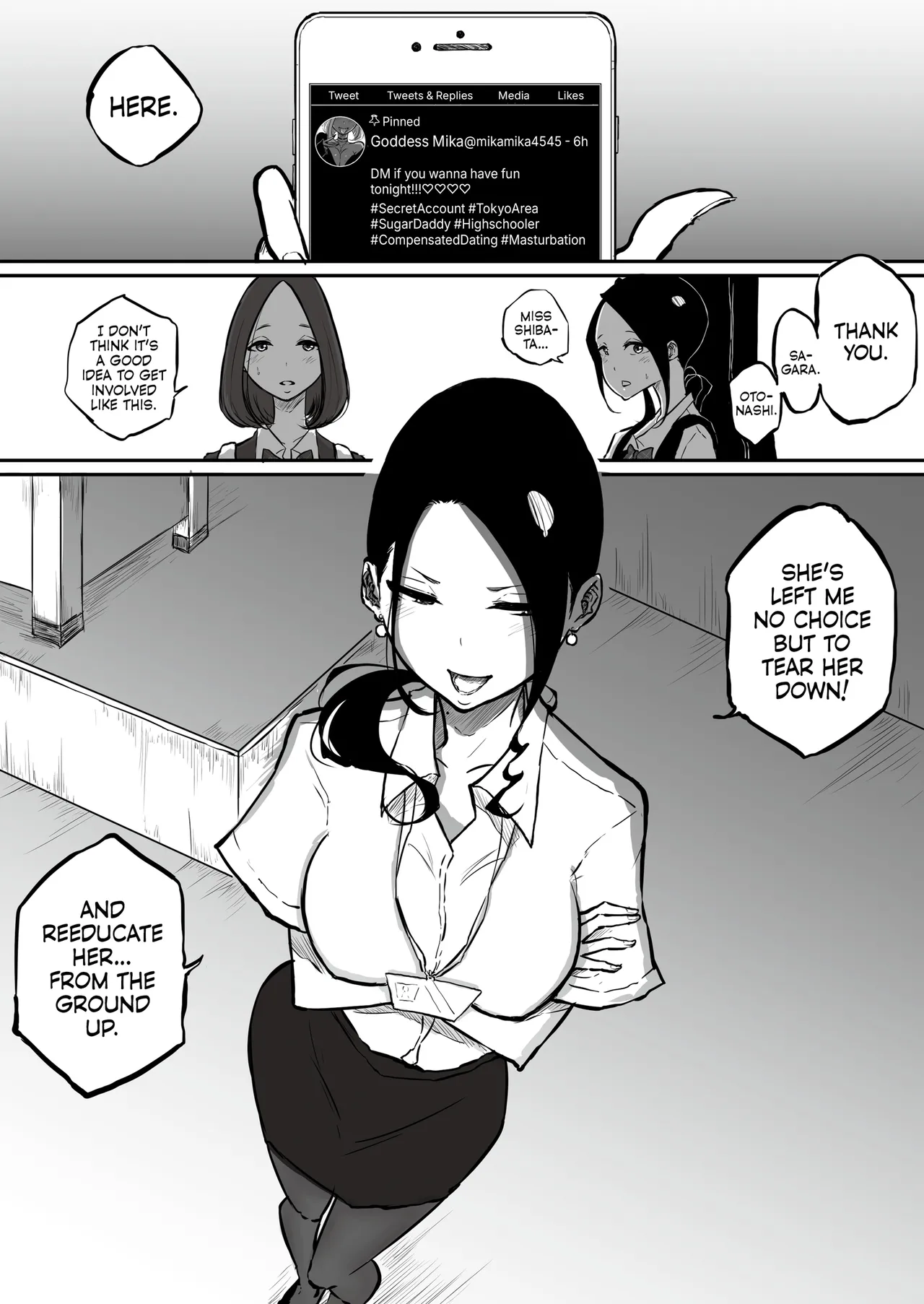Uptight Teacher Meets Gyaru Slut page 8
