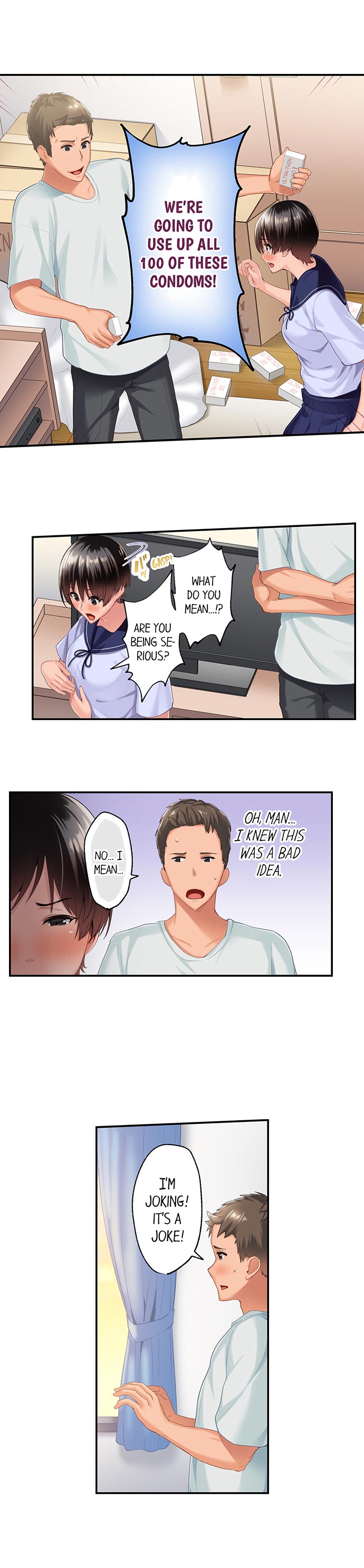 Using 100 Boxes of Condoms With My Childhood Friend! page 15