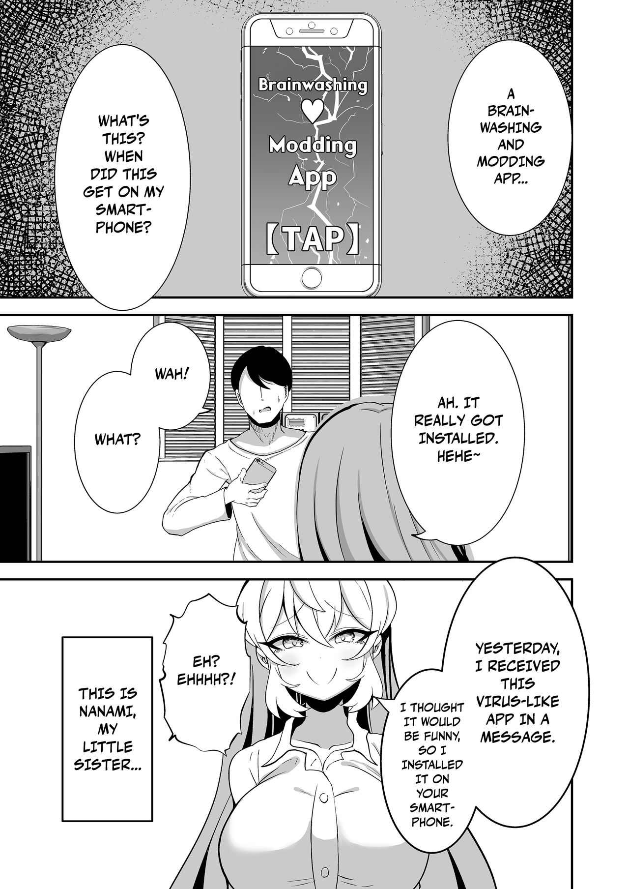 Using a Brainwashing and Modding App to Turn My Cheeky Little Sister Into a Convenient Onahole page 2