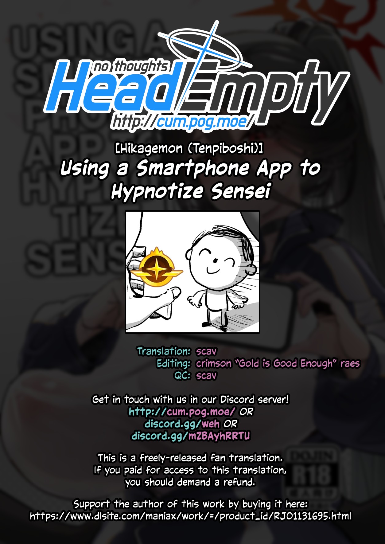 Using A Smartphone App To Hypnotize Sensei page 27