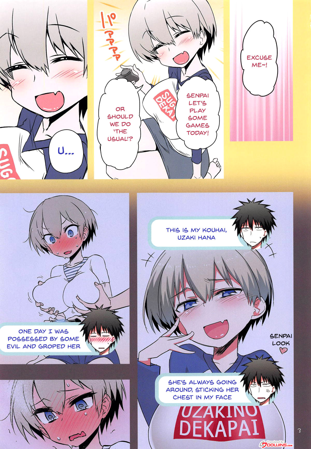 Uzaki-chan wa H Shitai! page 2