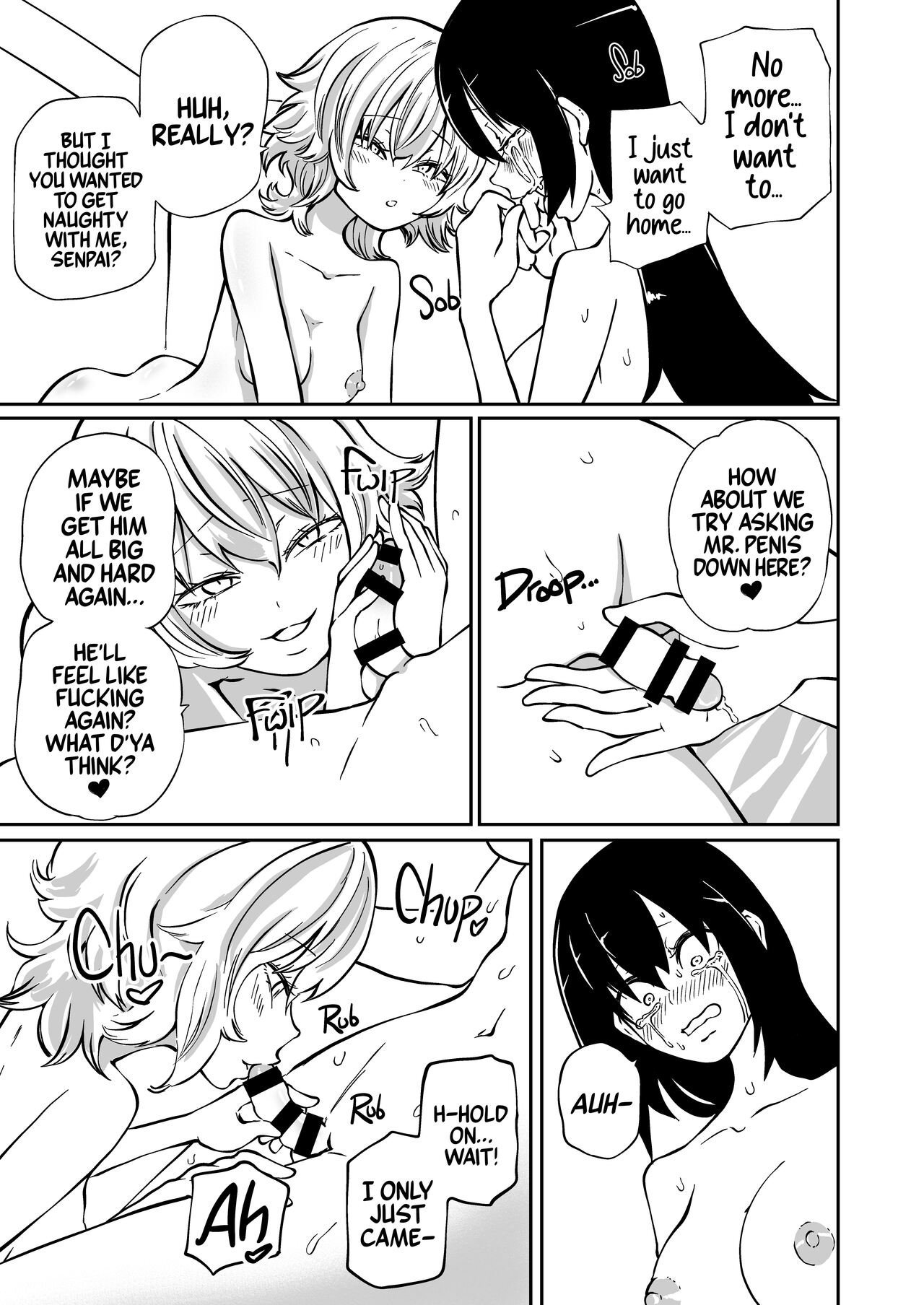 Virgin Futanari Gets Cherry Popped by Her Slutty Junior page 13