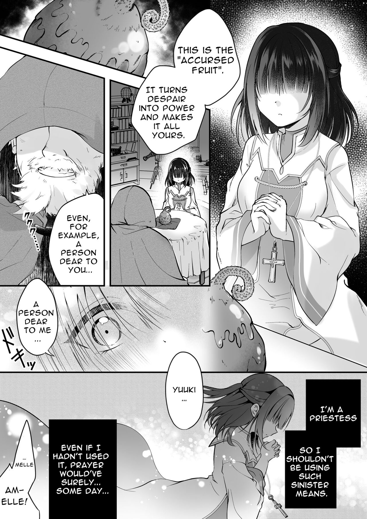 Vore Pleasure Contamination of a Darkly Corrupted Cleric page 1