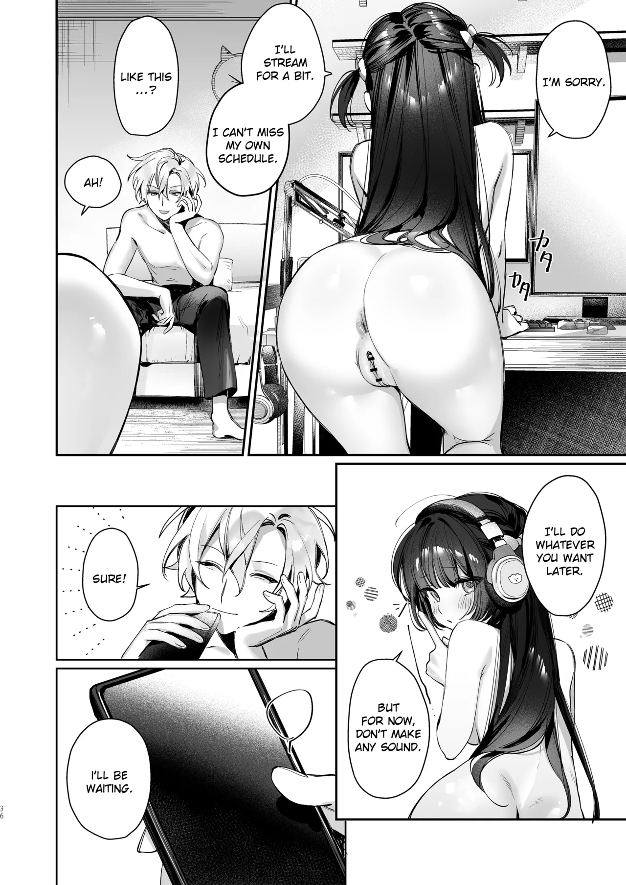 Vtuber Girlfriend, Live Stream Sex Climax page 36