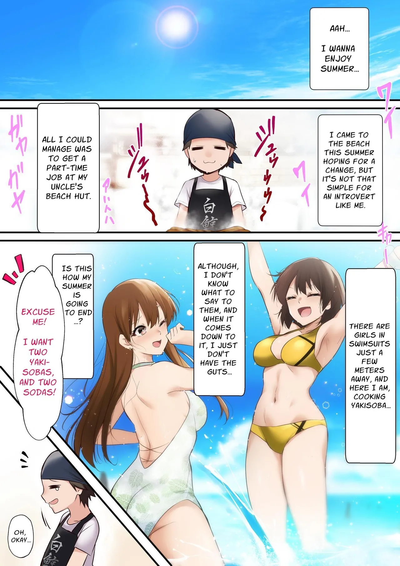 Was working at a Beach when Two Tanned Gals Seduced Me & Popped My Cherry on a Sweaty Summer Day page 2