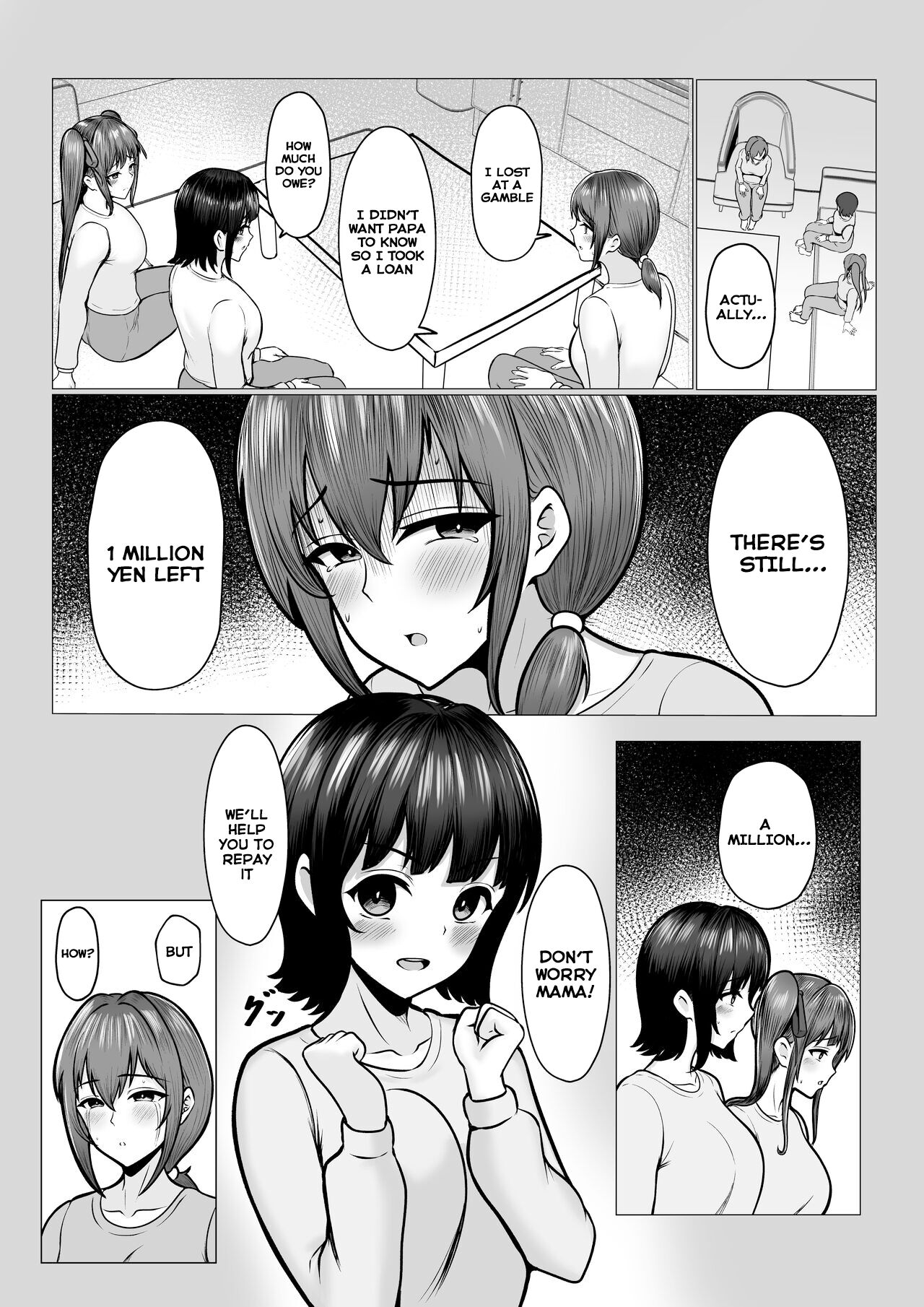 Watashi-tachi JK Shimai wa Mama to Issho ni Papakatsu Shitemasu page 20