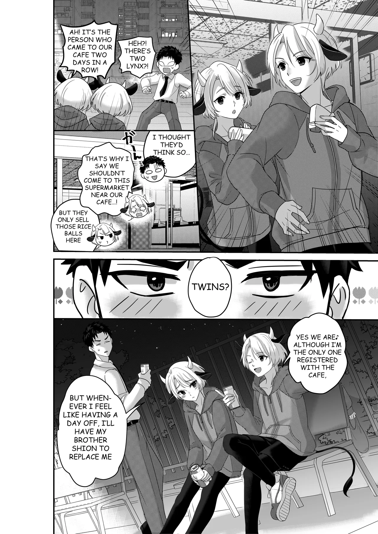 WELCOME TO MILK BULLS CAFE PLEASE INDULGE TO THE TWIN MILK BULLS’ EXTRA THICK YET EROTIC MILK page 15