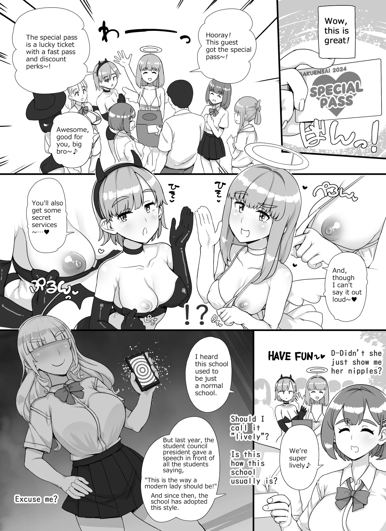 Welcome To The School Brothel Festival! 1st Day page 7