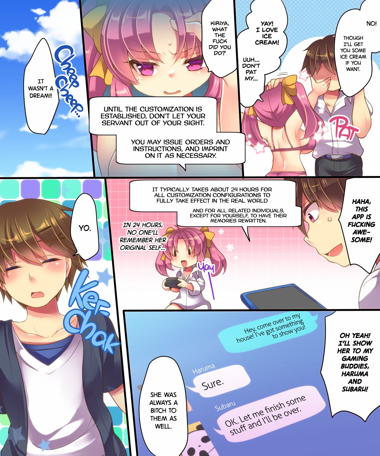What Happens When You Gender Bend Close Friends With A Magic App lol page 8