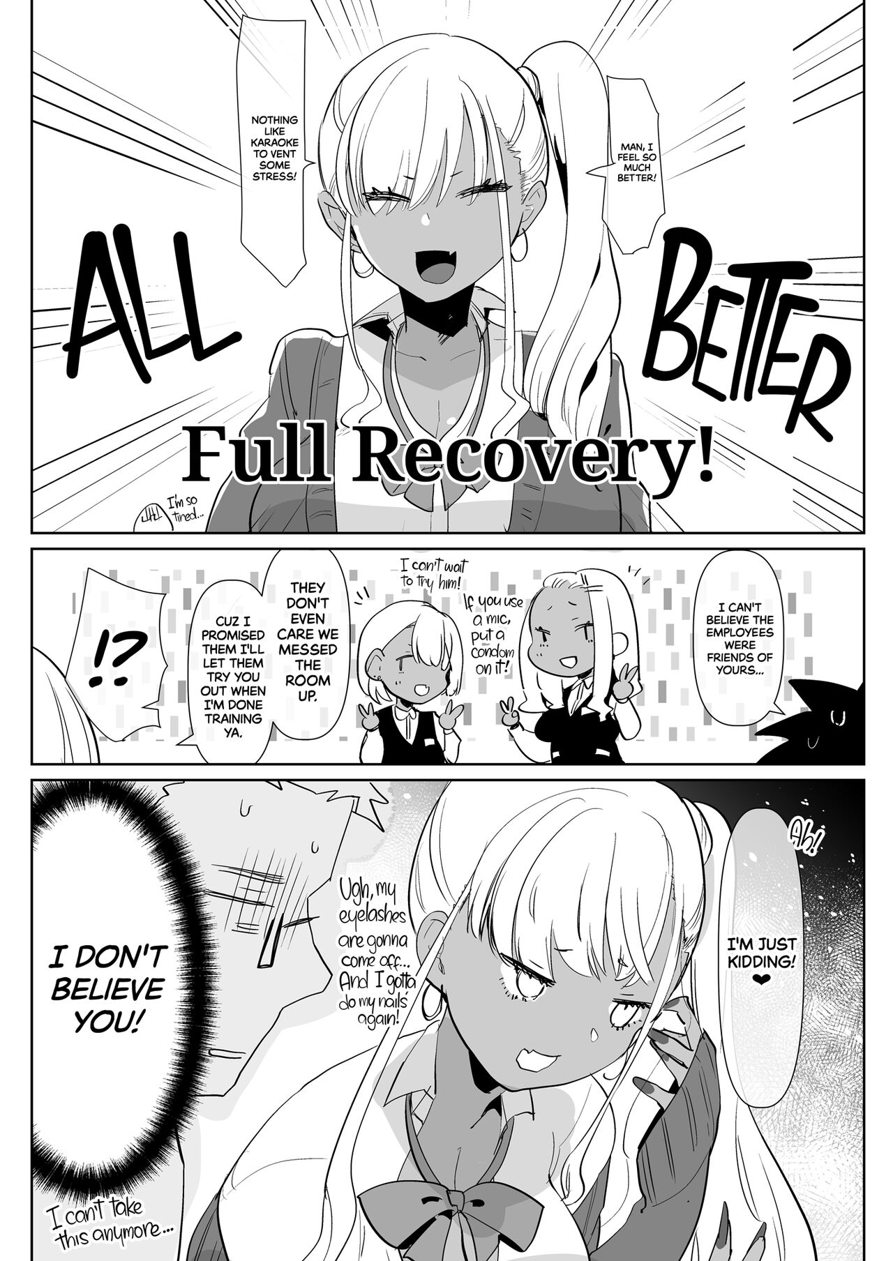 What Happens When Your Tan Gyaru Futa Girlfriend Is in a Bad Mood and Invites You To Karaoke... page 29