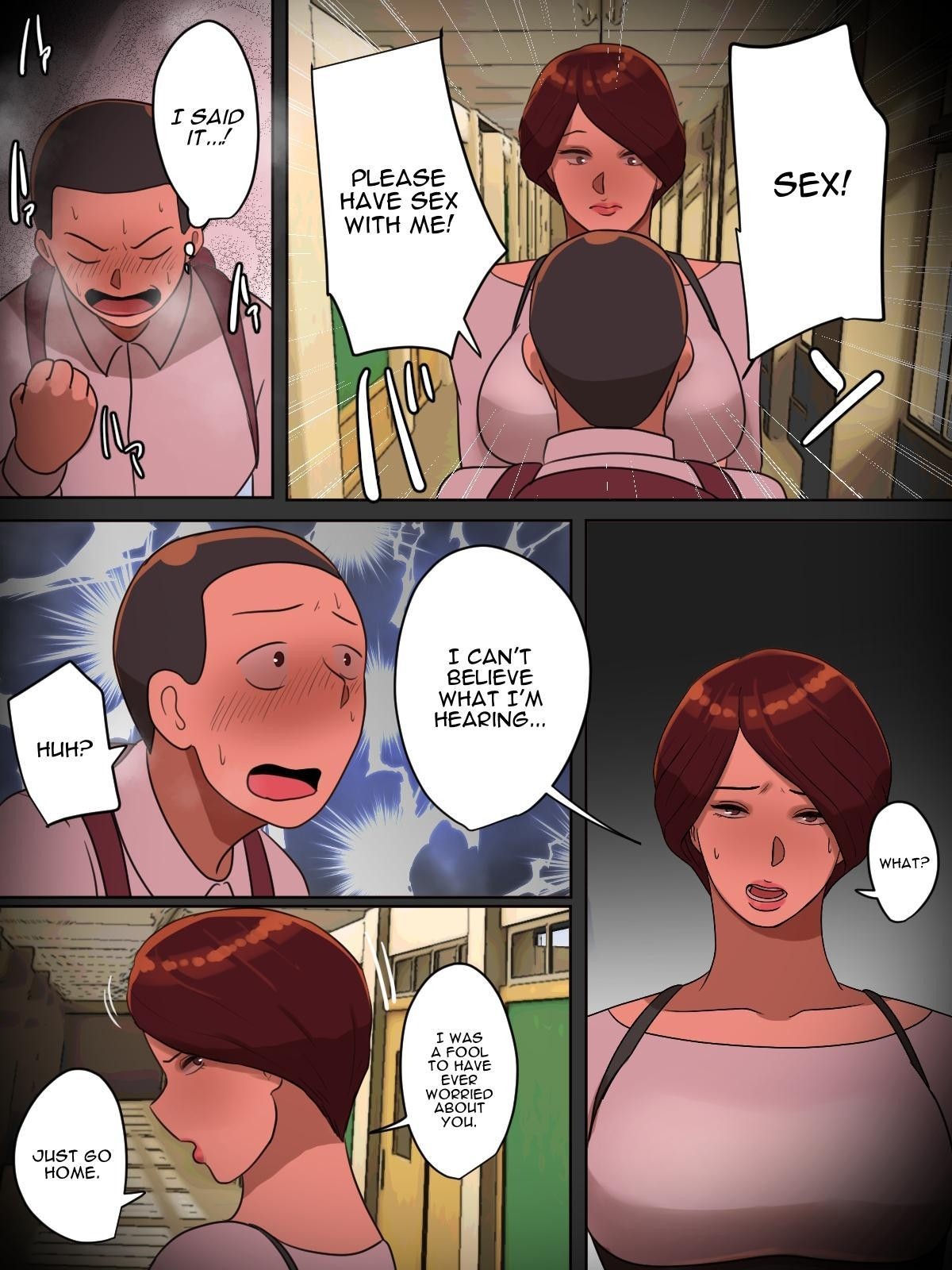 What would happen if you said "Let's have sex." while your teacher was scolding you? page 7