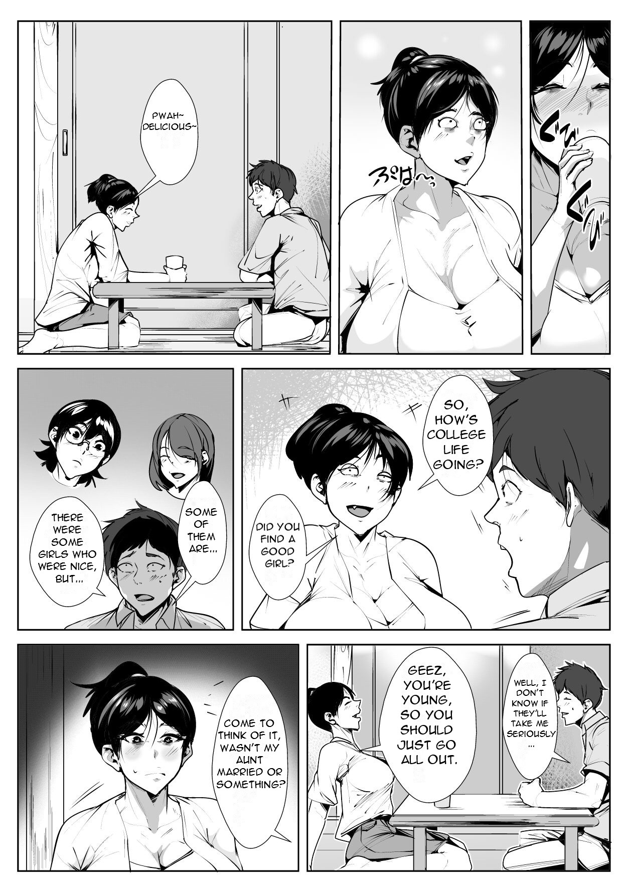 When a Nephew Comes to Stay at His Naughty Aunt's House... page 6