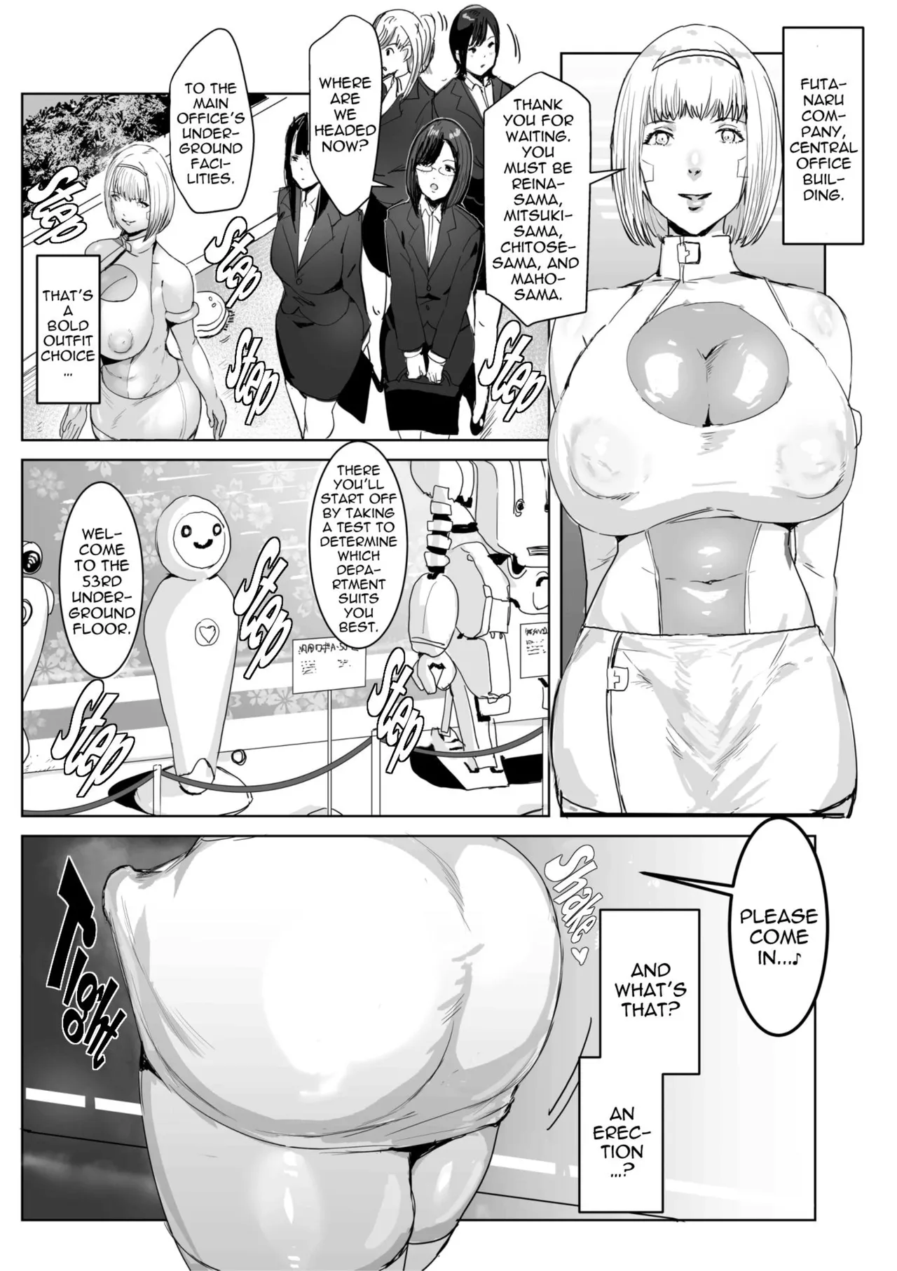 When I Infiltrated A High-Tech Company I Was Modified Into A Perverted Futanari Android page 7