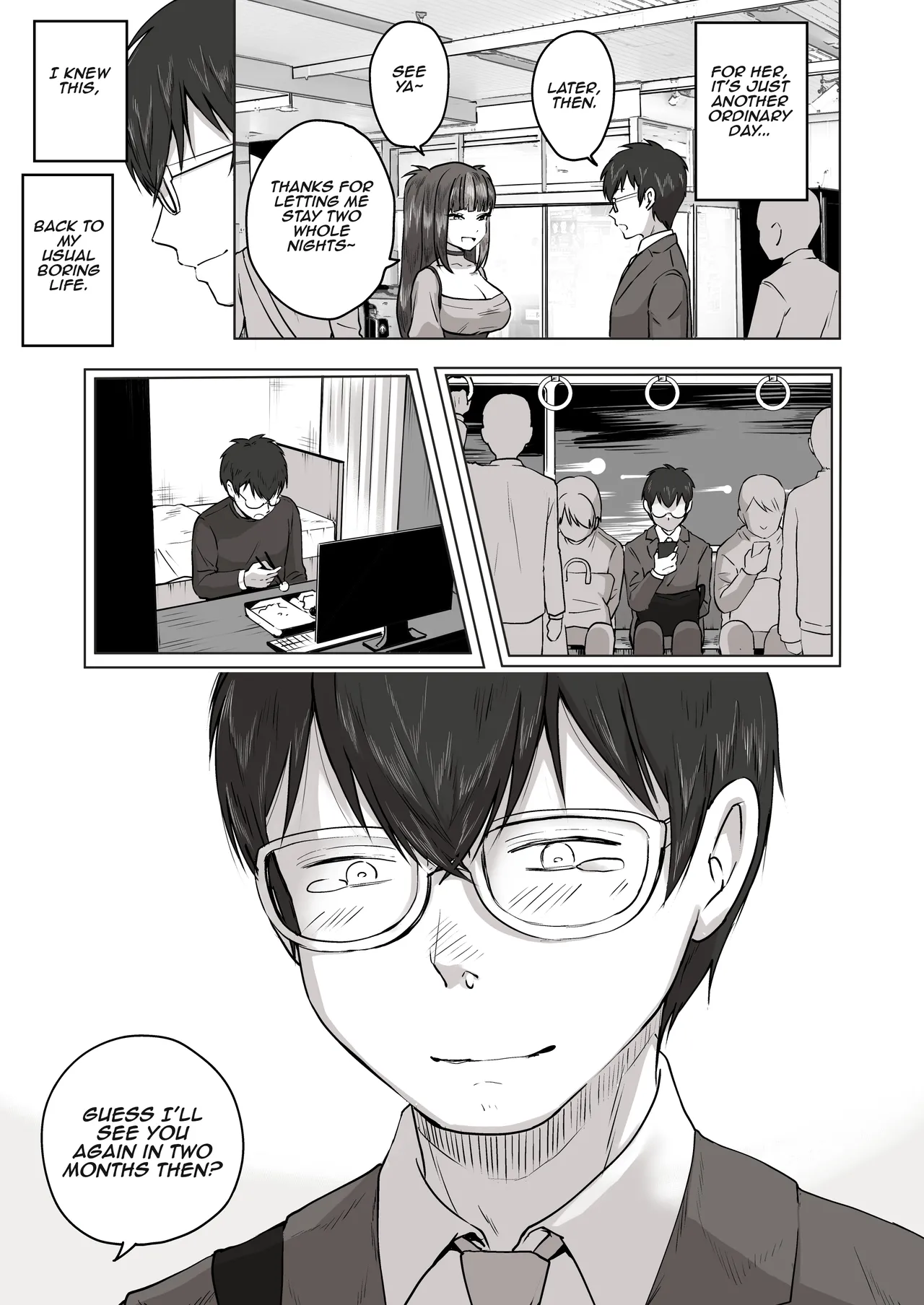 When I Met My Follower I’d Been Passionately Talking About Eroge With Day and Night page 58
