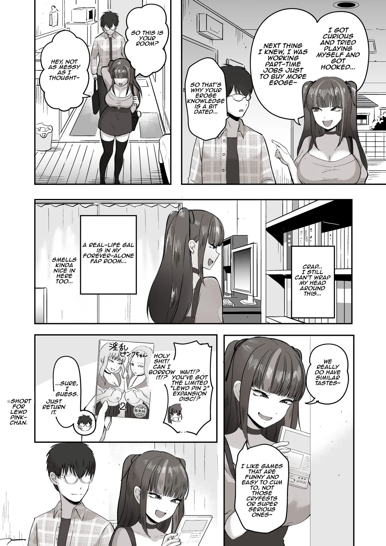 When I Met My Follower I’d Been Passionately Talking About Eroge With Day and Night page 7