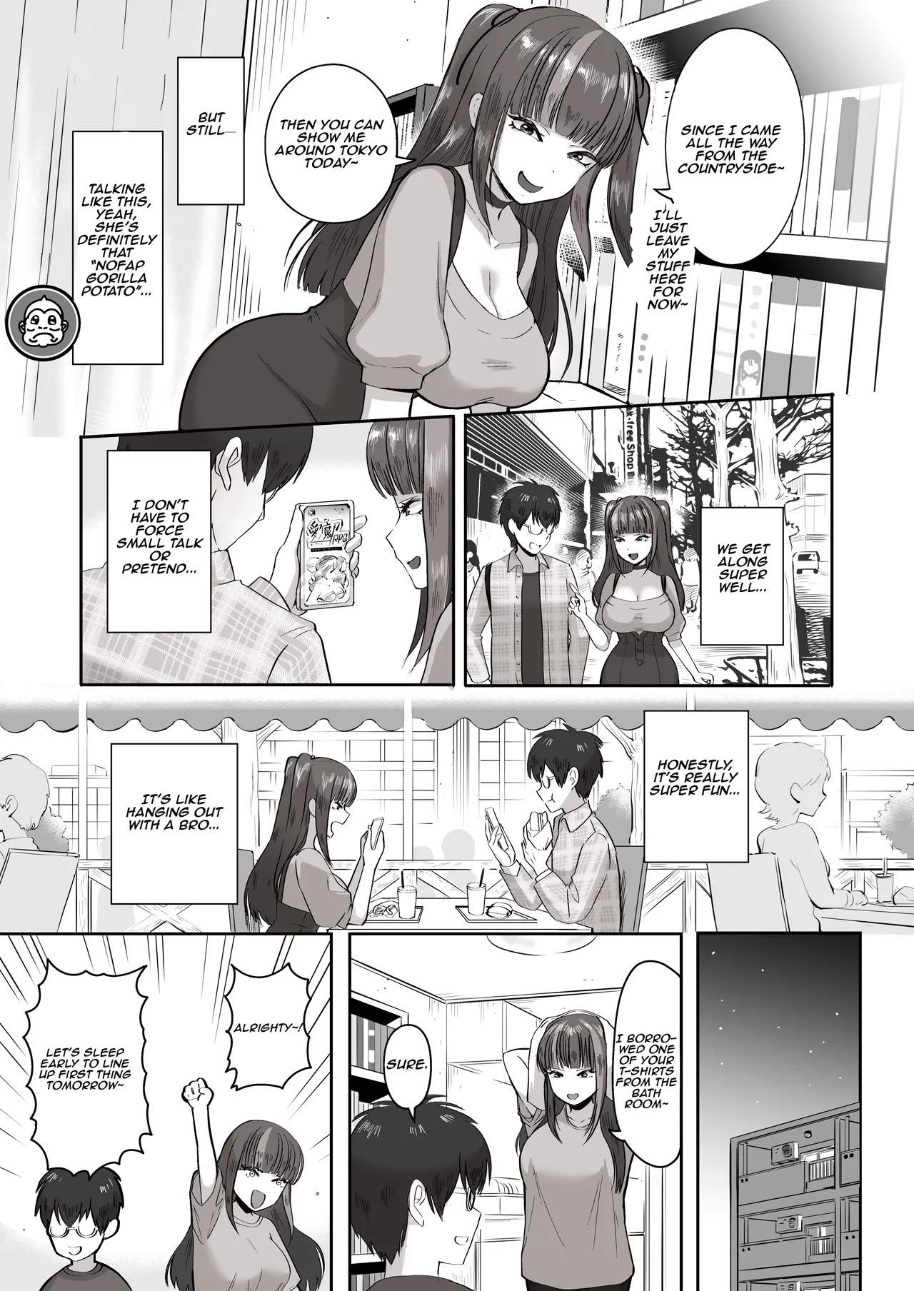 When I Met My Follower I’d Been Passionately Talking About Eroge With Day and Night page 8