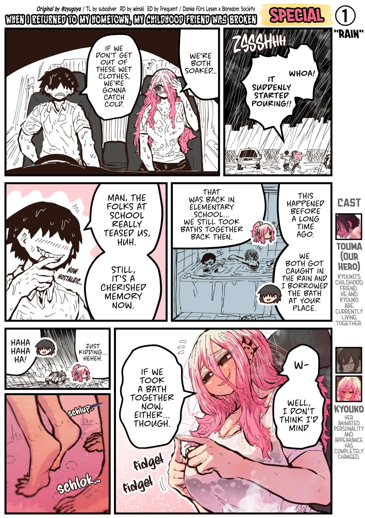 When I Returned to My Hometown, My Childhood Friend was Broken page 184