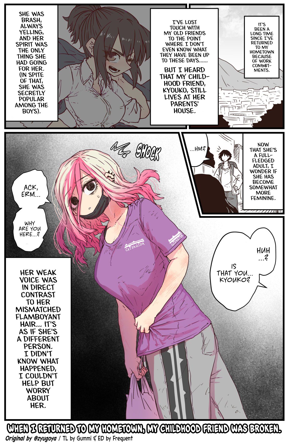 When I Returned to My Hometown, My Childhood Friend was Broken page 1