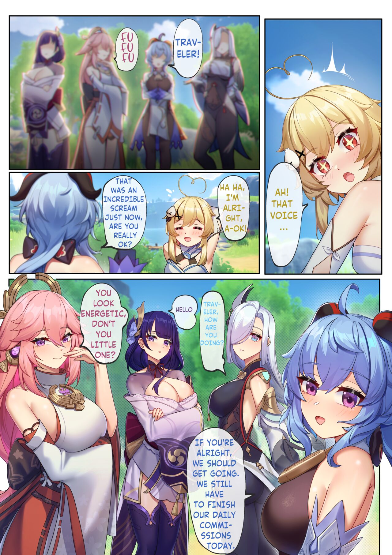 When I was Teleported to Teyvat, A Ley Line Disorder Turned Everyone into Lesbians page 5