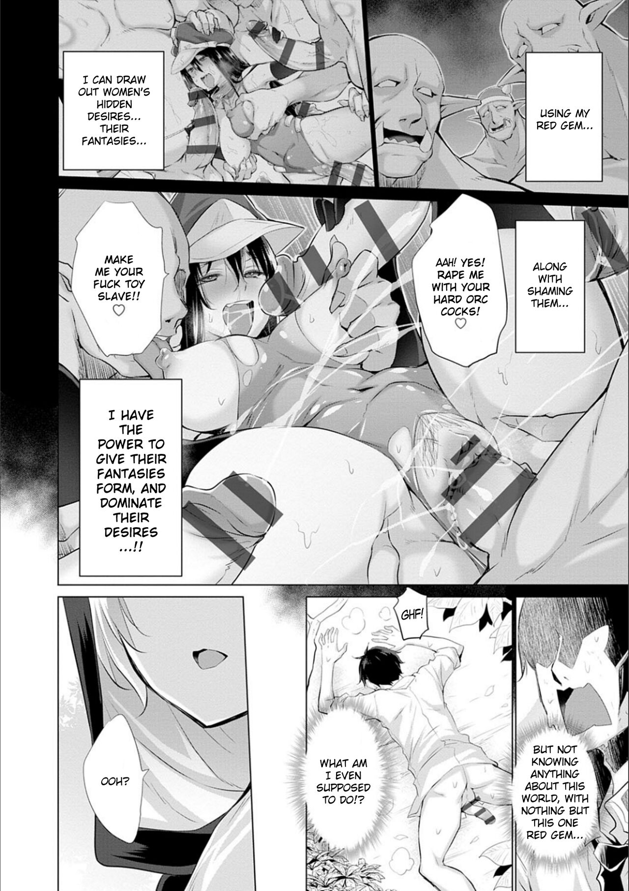 While Jerking Off I Came a Red Gem and got Transported Ch. 1-3 page 32