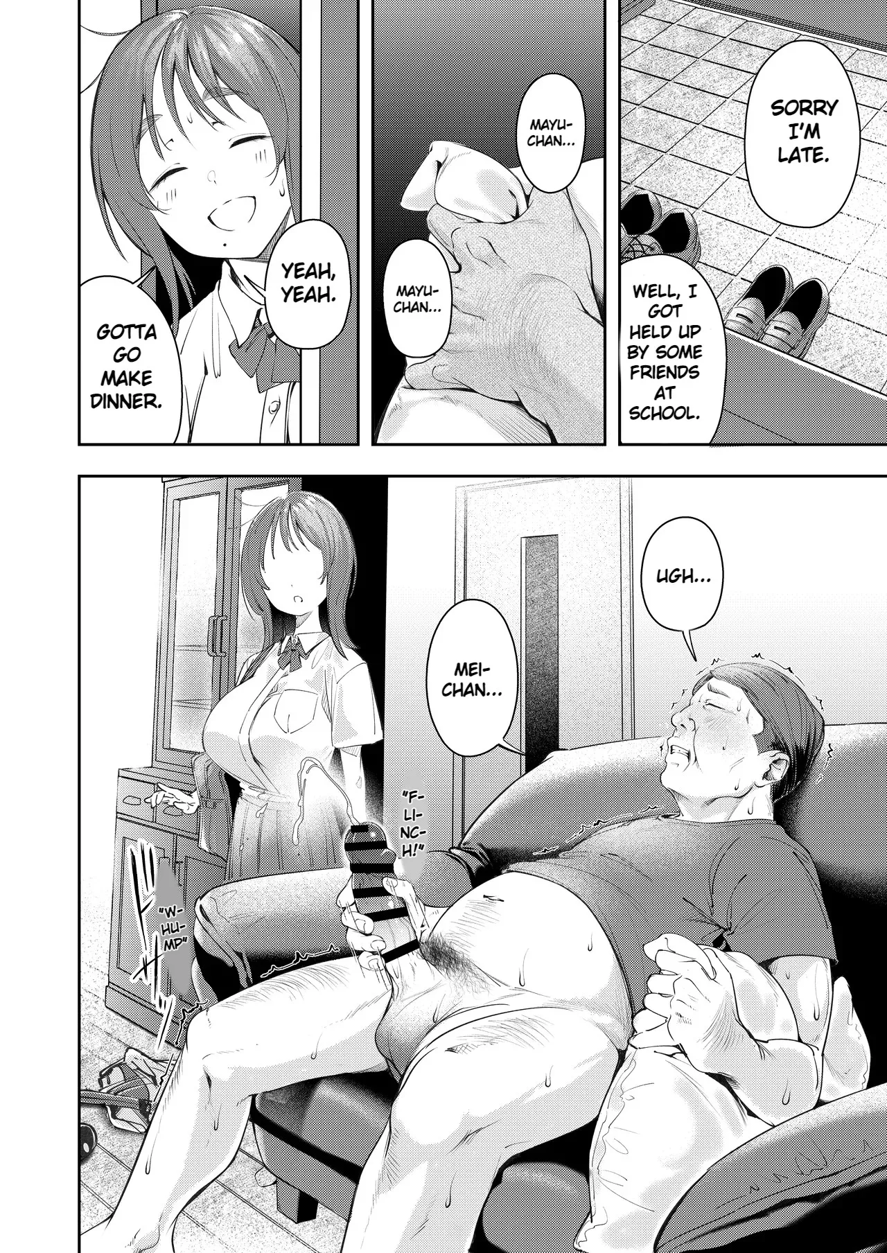 While My Childhood Friend Was Away in Tokyo I Slept With His Dad page 14