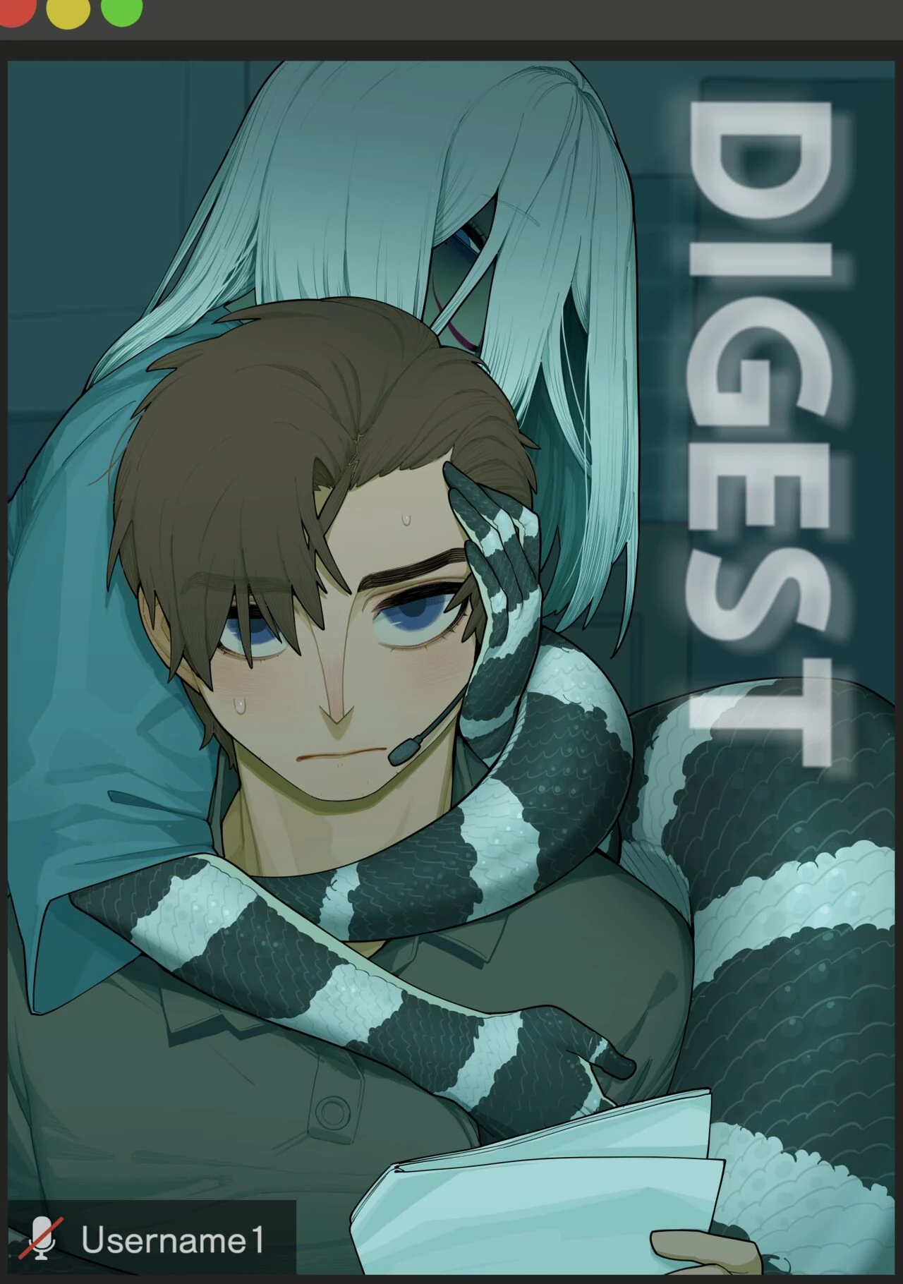 Wholesome diligent husband x Lewd sleepy Snake wife page 1