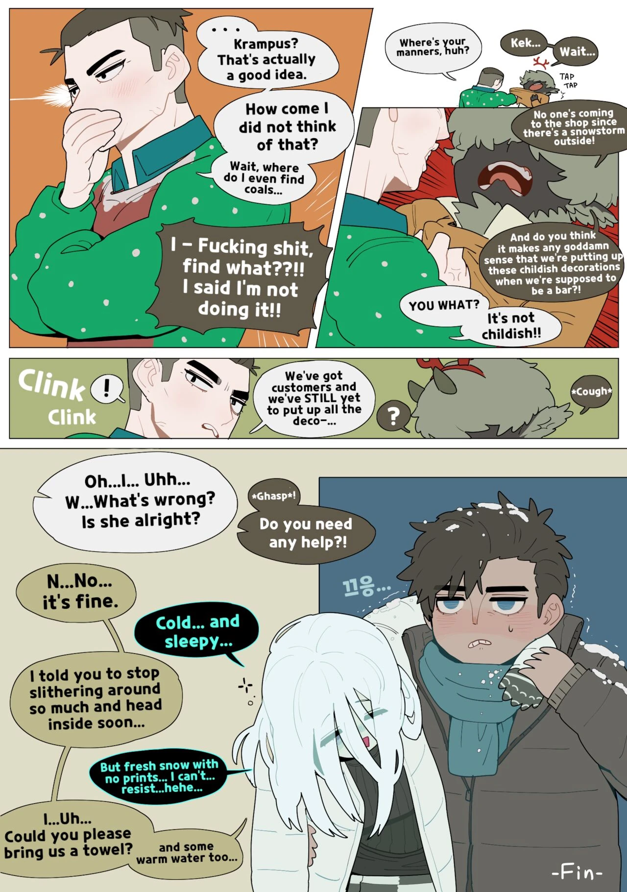 Wholesome diligent husband x Lewd sleepy Snake wife page 25