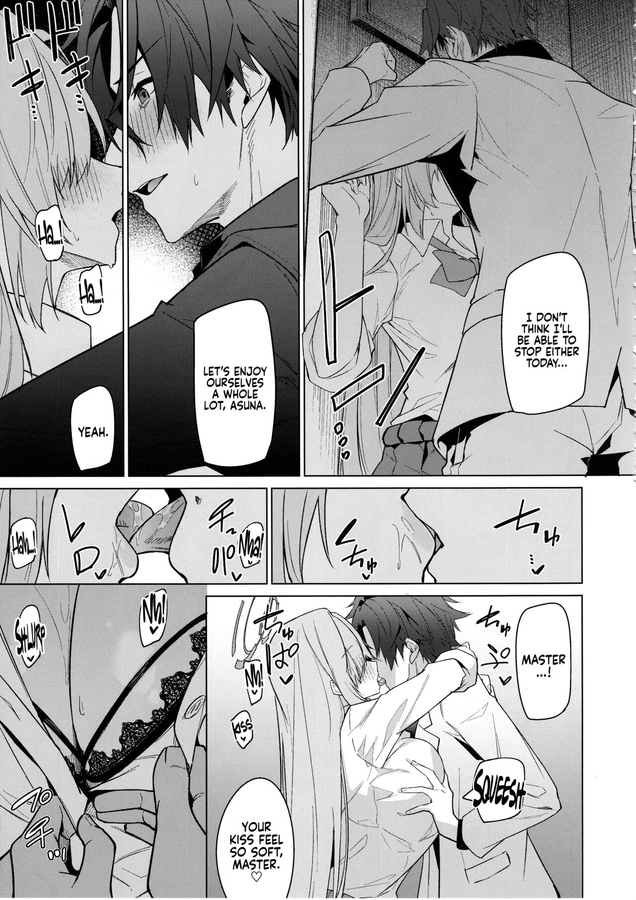 With Asuna after a week apart. page 14