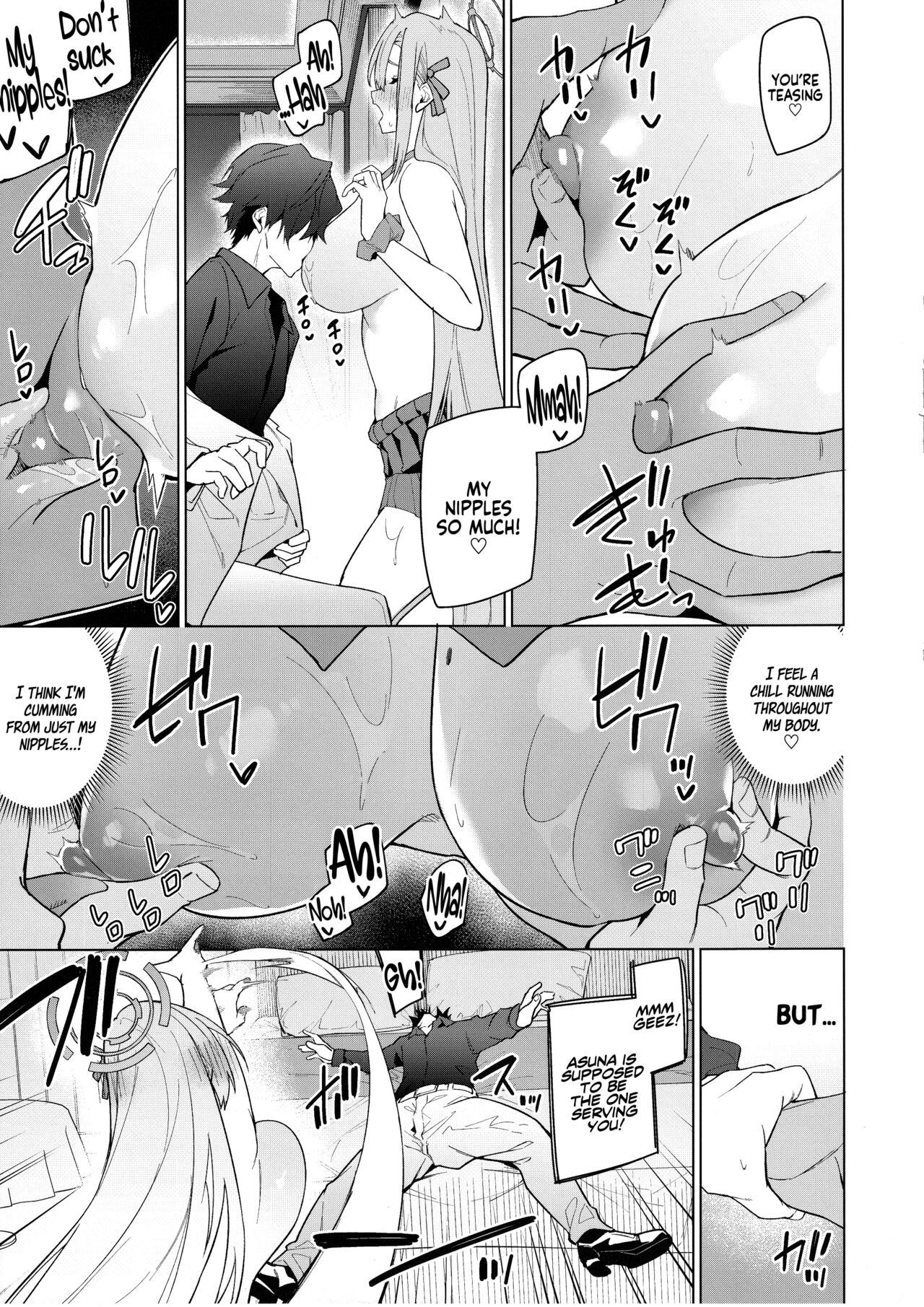 With Asuna after a week apart. page 16