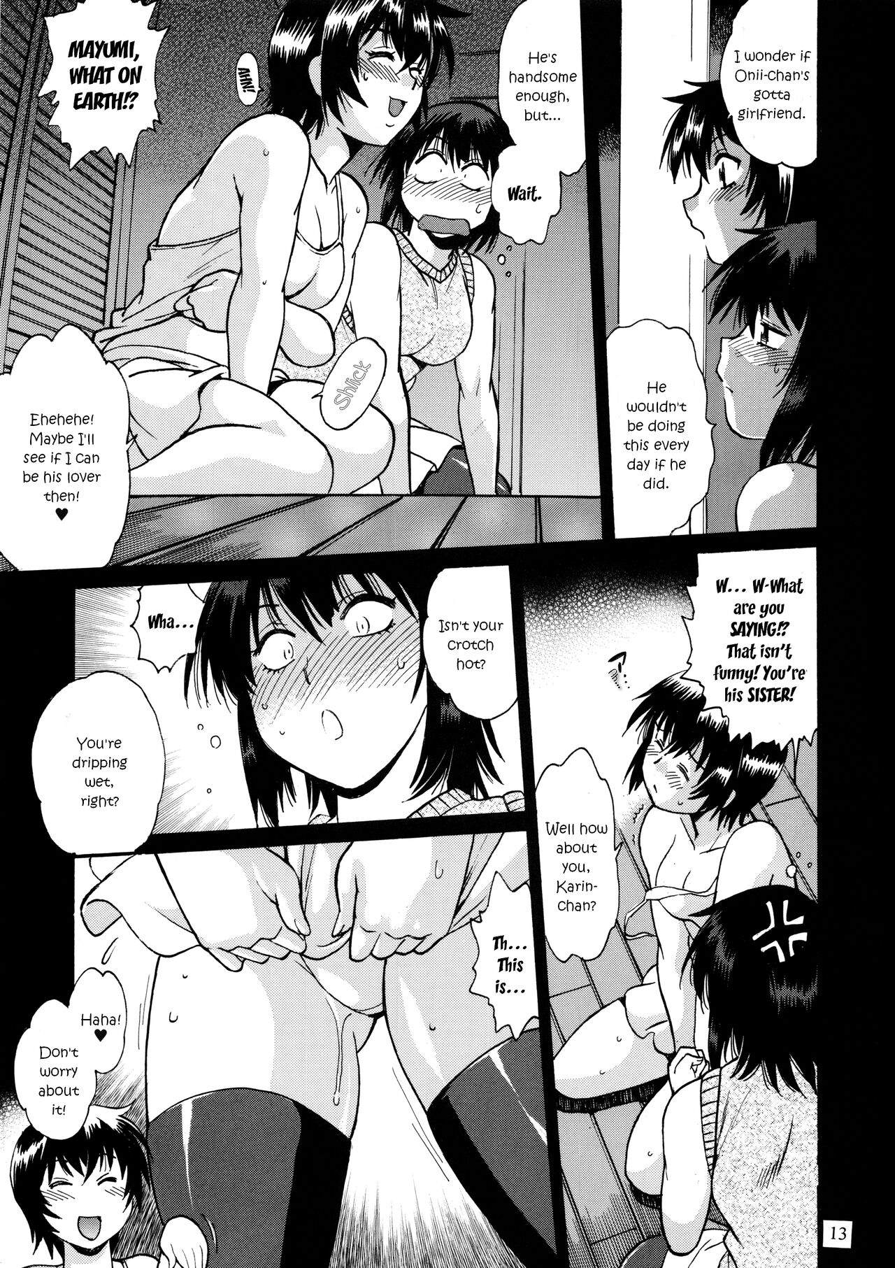 With your REAL SISTER? Or perhaps, with your STEP SISTER? page 12