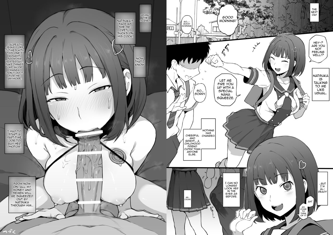 Yarichin kara Imouto to Osananajimi no Honnou Mukidashi na Shashin o Katte Shikoru Hon page 9