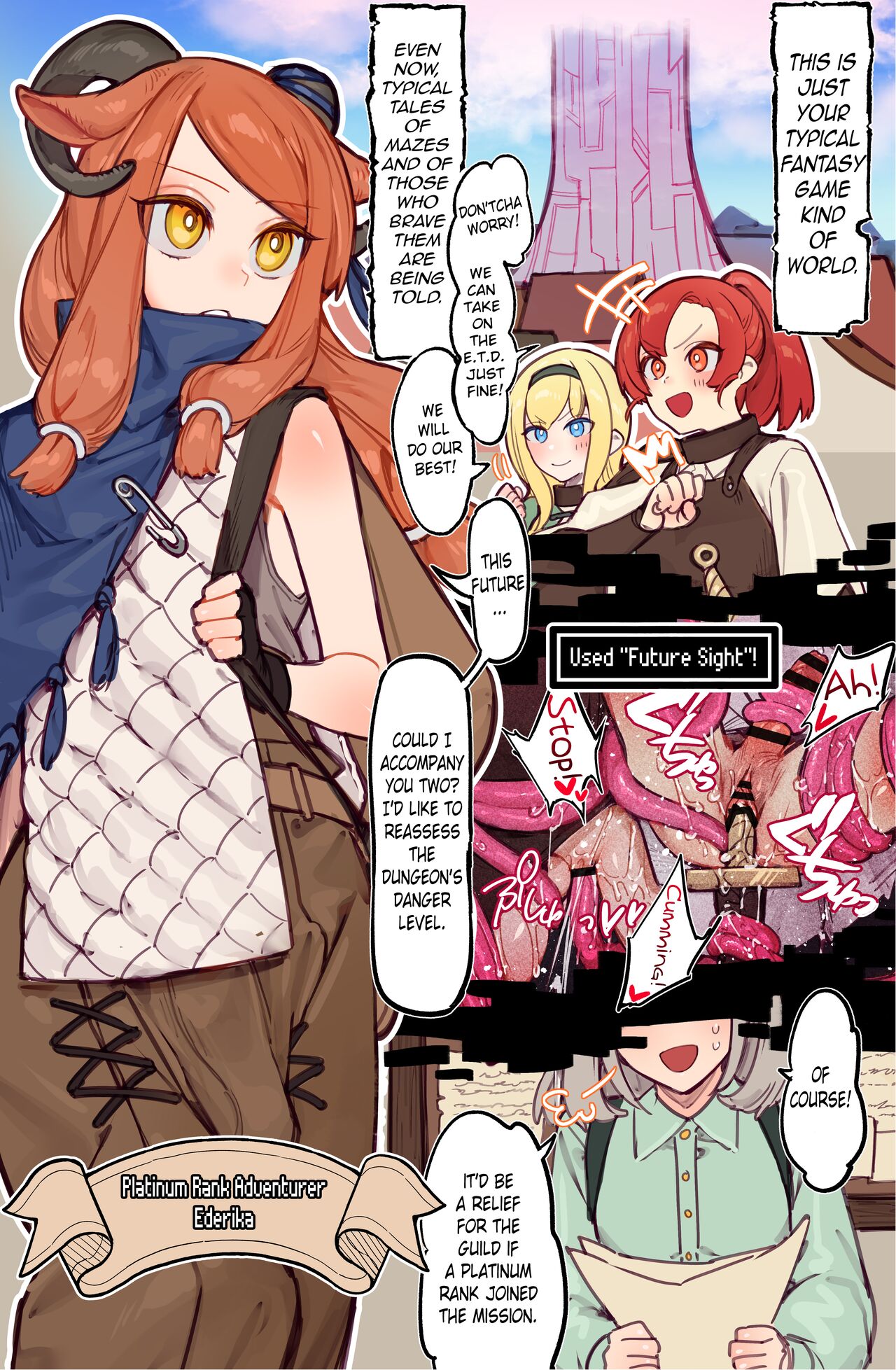 Yoku Aru Ero Trap Dungeon Mono -Mirai ga Mieru kara ETD nante Yoyuu dashi Joukyuu Boukensha ga Seiyoku ni Makeru Wake Nai Hen- page 3