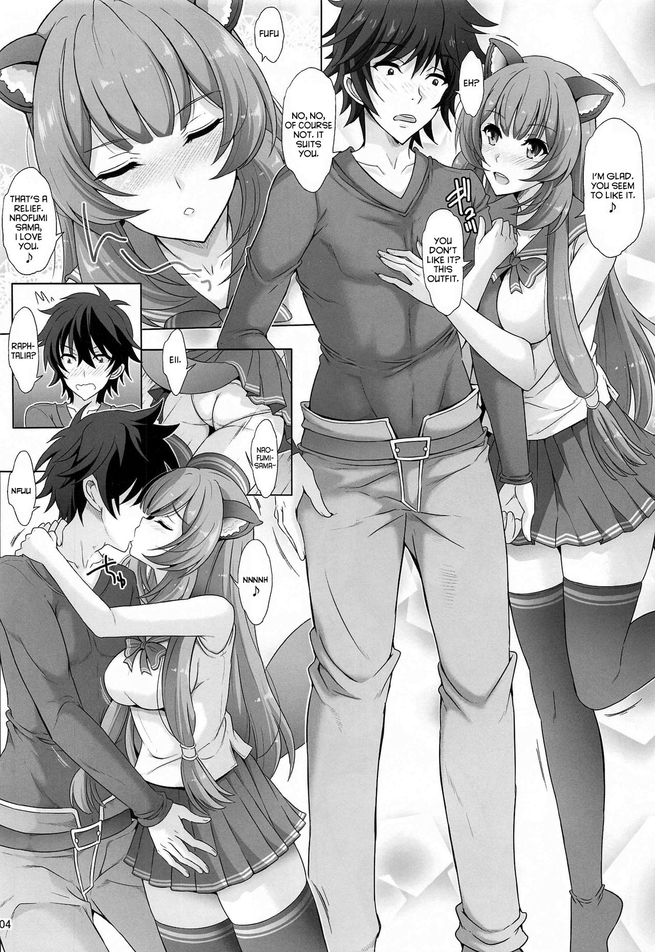 Yoru mo Sugoku Rippa na Yuusha-sama ni 1-ban Jouzu ni Gohoushi Dekiru no wa Raphtalia nandesu kara ne page 3